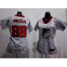 nike women nfl jerseys atlanta falcons #88 tony gonzales[fem fan zebra]