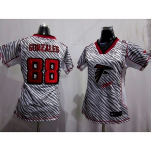 nike women nfl jerseys atlanta falcons #88 tony gonzales[fem fan zebra]