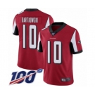 Youth Atlanta Falcons #10 Steve Bartkowski Red Team Color Vapor Untouchable Limited Player 100th Season Football Jersey