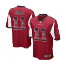 Youth Atlanta Falcons #11 Julio Jones Limited Red Strobe Football Jersey