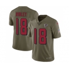 Youth Atlanta Falcons #18 Calvin Ridley Limited Olive 2017 Salute to Service Football Jersey