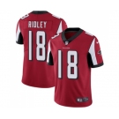 Youth Atlanta Falcons #18 Calvin Ridley Red Team Color Vapor Untouchable Limited Player Football Jersey