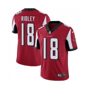 Youth Atlanta Falcons #18 Calvin Ridley Red Team Color Vapor Untouchable Limited Player Football Jersey