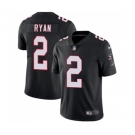 Youth Atlanta Falcons #2 Matt Ryan Black Alternate Vapor Untouchable Limited Player Football Jersey