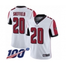 Youth Atlanta Falcons #20 Kendall Sheffield White Vapor Untouchable Limited Player 100th Season Football Jersey