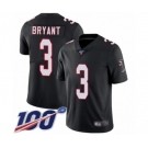 Youth Atlanta Falcons #3 Matt Bryant Black Alternate Vapor Untouchable Limited Player 100th Season Football Jersey