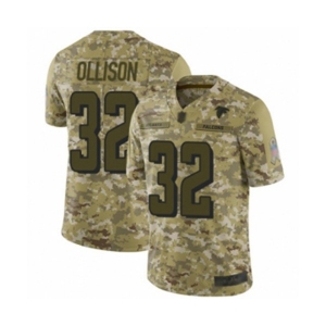 Youth Atlanta Falcons #32 Qadree Ollison Limited Camo 2018 Salute to Service Football Jersey