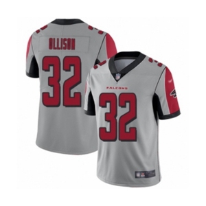 Youth Atlanta Falcons #32 Qadree Ollison Limited Silver Inverted Legend Football Jersey