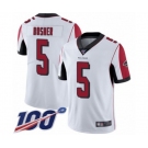 Youth Atlanta Falcons #5 Matt Bosher White Vapor Untouchable Limited Player 100th Season Football Jersey