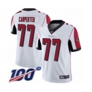 Youth Atlanta Falcons #77 James Carpenter White Vapor Untouchable Limited Player 100th Season Football Jersey