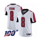 Youth Atlanta Falcons #8 Matt Schaub White Vapor Untouchable Limited Player 100th Season Football Jersey