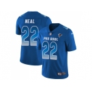 Youth Nike Atlanta Falcons #22 Keanu Neal Royal Stitched NFL Limited NFC 2018 Pro Bowl Jersey