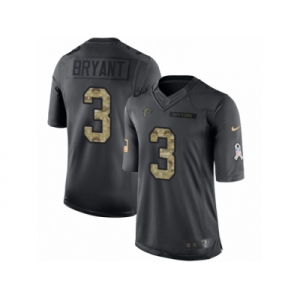 Youth Nike Atlanta Falcons #3 Matt Bryant Limited Black 2016 Salute to Service NFL Jersey