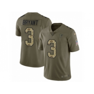 Youth Nike Atlanta Falcons #3 Matt Bryant Limited Olive Camo 2017 Salute to Service NFL Jersey