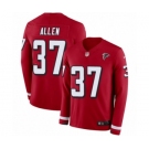 Youth Nike Atlanta Falcons #37 Ricardo Allen Limited Red Therma Long Sleeve NFL Jersey