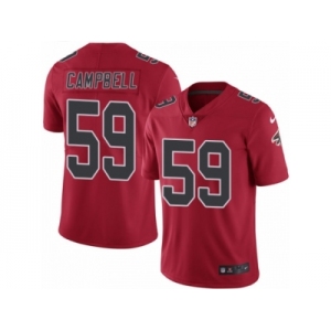 Youth Nike Atlanta Falcons #59 De'Vondre Campbell Limited Red Rush NFL Jersey