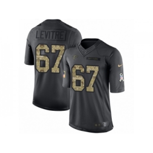 Youth Nike Atlanta Falcons #67 Andy Levitre Limited Black 2016 Salute to Service NFL Jersey