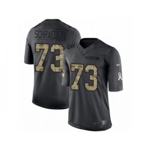 Youth Nike Atlanta Falcons #73 Ryan Schraeder Limited Black 2016 Salute to Service NFL Jersey