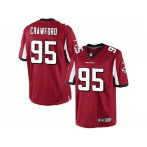 Youth Nike Atlanta Falcons #95 Jack Crawford Limited Red Team Color NFL Jersey