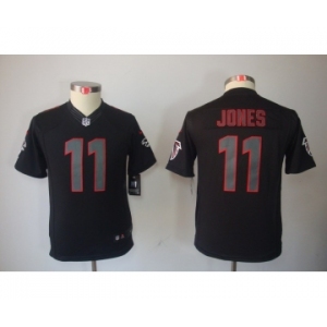 nike youth nfl jerseys atlanta falcons #11 jones black[nike impact limited]