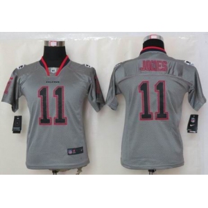 nike youth nfl jerseys atlanta falcons #11 jones grey[nike lights out]