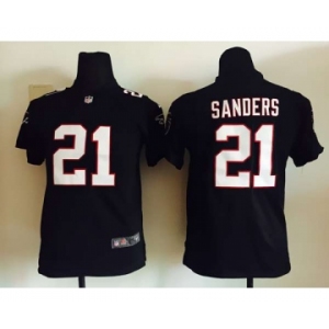 nike youth nfl jerseys atlanta falcons #21 sanders black[nike]