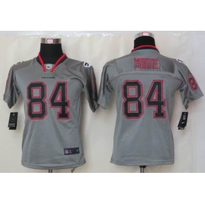 nike youth nfl jerseys atlanta falcons #84 white grey[nike lights out]