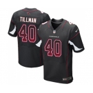 Men's Arizona Cardinals #40 Pat Tillman Elite Black Alternate Drift Fashion Football Jersey