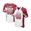 Men's Arizona Cardinals #40 Pat Tillman Elite White Road Drift Fashion Football Jersey