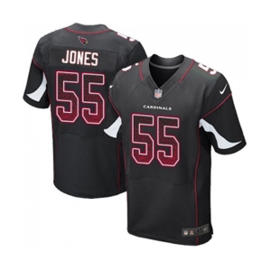 Men's Arizona Cardinals #55 Chandler Jones Elite Black Alternate Drift Fashion Football Jersey