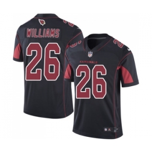 Men's Nike Arizona Cardinals #26 Brandon Williams Elite Black Rush Vapor Untouchable NFL Jersey