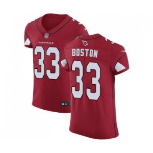 Men's Nike Arizona Cardinals #33 Tre Boston Red Team Color Vapor Untouchable Elite Player NFL Jersey