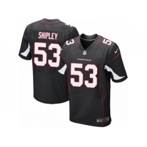 Men's Nike Arizona Cardinals #53 A.Q. Shipley Elite Black Alternate NFL Jersey