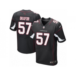 Men's Nike Arizona Cardinals #57 Alex Okafor Elite Black Alternate NFL Jersey
