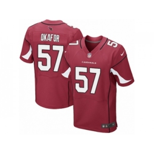 Men's Nike Arizona Cardinals #57 Alex Okafor Elite Red Team Color NFL Jersey