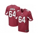 Men's Nike Arizona Cardinals #64 Dorian Johnson Elite Red Team Color NFL Jersey