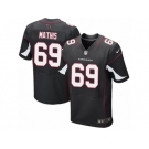 Men's Nike Arizona Cardinals #69 Evan Mathis Elite Black Alternate NFL Jersey