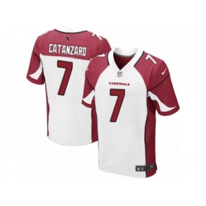 Men's Nike Arizona Cardinals #7 Chandler Catanzaro Elite White NFL Jersey