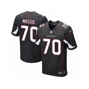 Men's Nike Arizona Cardinals #70 Bobby Massie Elite Black Alternate NFL Jersey