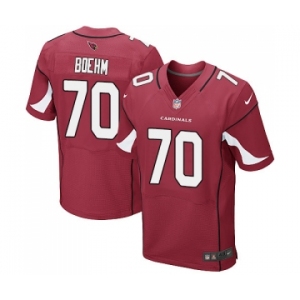 Men's Nike Arizona Cardinals #70 Evan Boehm Elite Red Team Color NFL Jersey