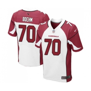 Men's Nike Arizona Cardinals #70 Evan Boehm Elite White NFL Jersey