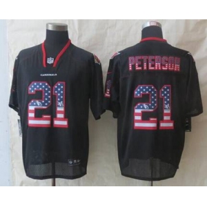 nike nfl jerseys arizona cardinals #21 peterson black[Elite USA flag fashion]