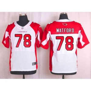nike nfl jerseys arizona cardinals #78 watford white[Elite]