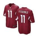 Men's Arizona Cardinals #11 Larry Fitzgerald Game Red Team Color Football Jersey