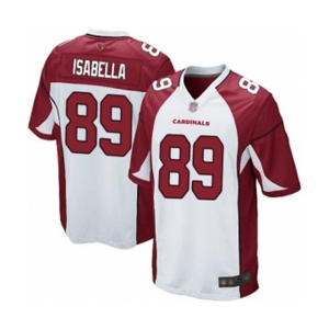 Men's Arizona Cardinals #89 Andy Isabella Game White Football Jersey
