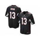 Men's Nike Arizona Cardinals #13 Jaron Brown Game Black Alternate NFL Jersey