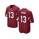 Men's Nike Arizona Cardinals #13 Jaron Brown Game Red Team Color NFL Jersey