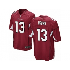 Men's Nike Arizona Cardinals #13 Jaron Brown Game Red Team Color NFL Jersey