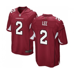 Men's Nike Arizona Cardinals #2 Andy Lee Game Red Team Color NFL Jersey