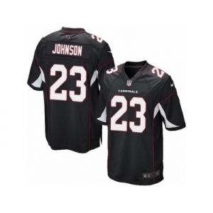 Men's Nike Arizona Cardinals #23 Chris Johnson Game Black Alternate NFL Jersey